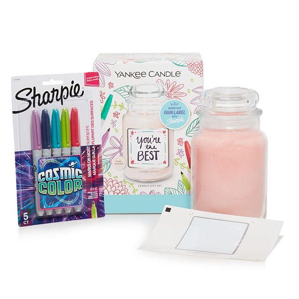 Yankee Candle x Sharpie Scented Candle, Cosmic Color Permanent Markers ...