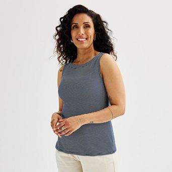 Women's Croft & Barrow® Boatneck Tank Top