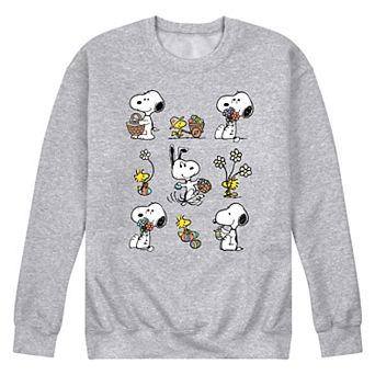 Men's Peanuts Snoopy Woodstock Spring Fleece Sweatshirt