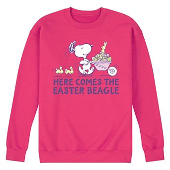 Men's Peanuts Easter Bunny Helper Fleece Sweatshirt