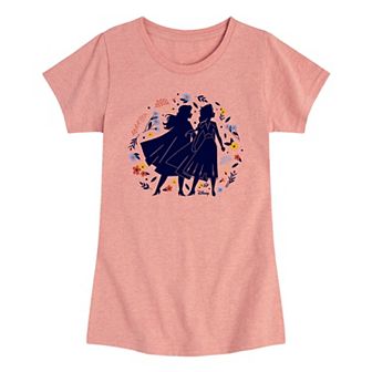 Girls Frozen Anna Elsa Graphic Tee