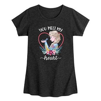 Disney's Frozen Elsa Girls 7-16 You Melt My Heart Graphic Tee