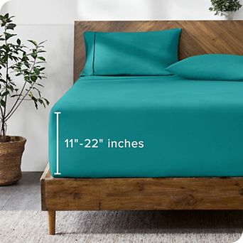 Bare Home Ultra Soft 22 Inch Pocket Fitted Sheet