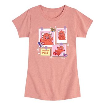 Disney's Turning Red Mei Girls 7-16 Grid Graphic Tee