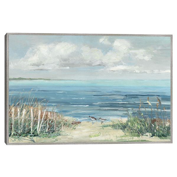 Lively Cove Framed Canvas Wall Art