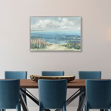 Lively Cove Framed Canvas Wall Art