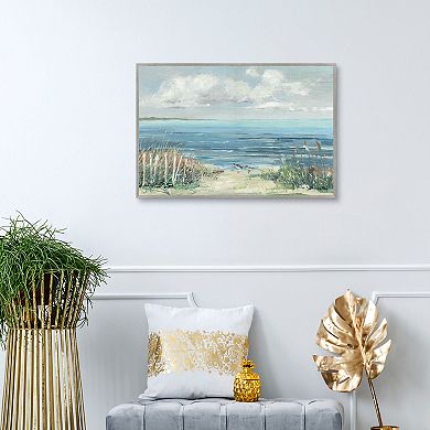 Lively Cove Framed Canvas Wall Art