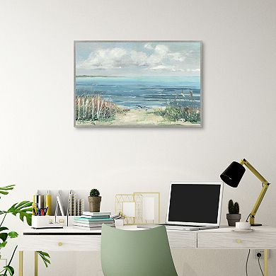 Lively Cove Framed Canvas Wall Art