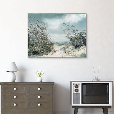 Dune Grasses Soft Framed Canvas Wall Art