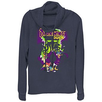 Juniors' Darkwing Duck Dangerous Team Cowlneck Graphic Lightweight Long Sleeve