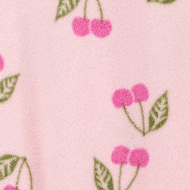 Baby & Toddler Girl Carter's Cherry Fleece Footed Pajamas