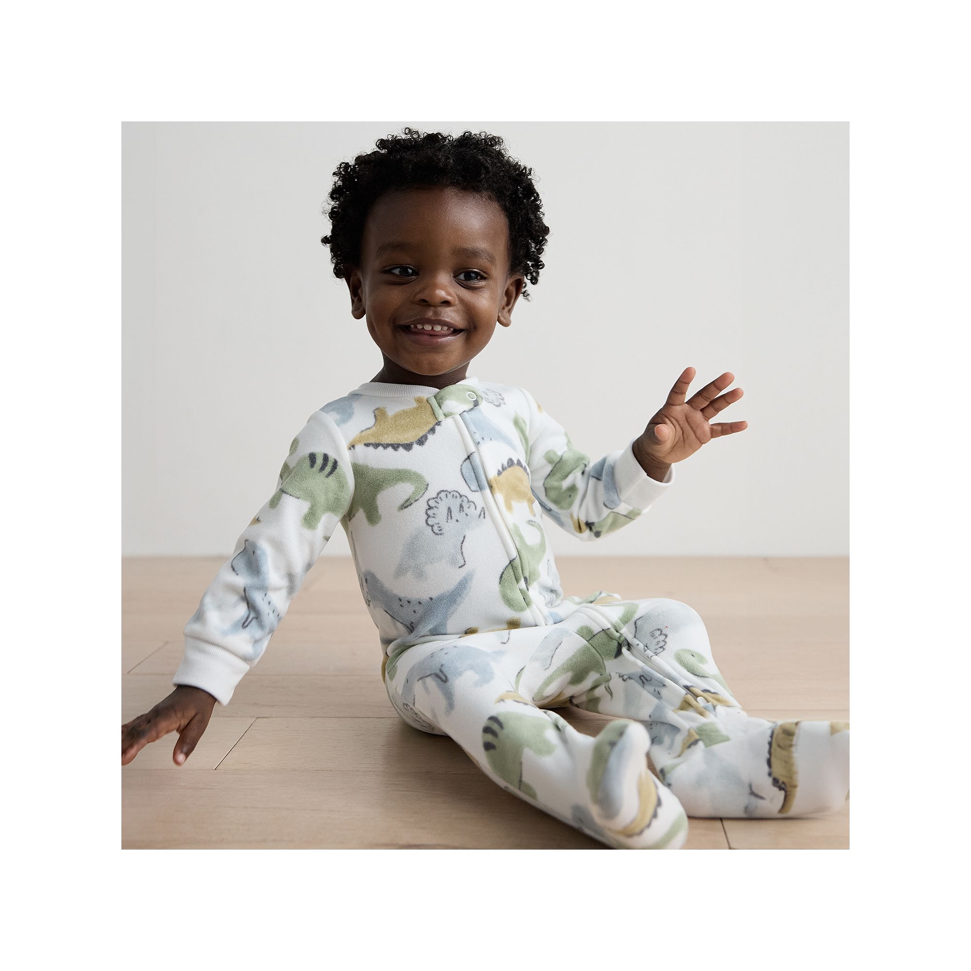Baby Boy Carters Dinosaur Fleece Zip-Up Sleep & Play, Boys, Size: 3 Month
