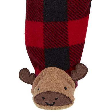 Baby Boy Carter's Plaid Fleece Zip-Up Footie Sleep & Play