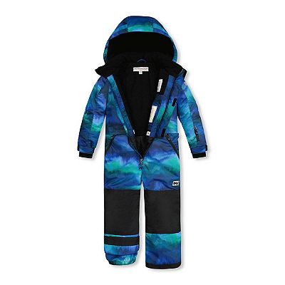 One Piece Snowsuit With Borealis Print