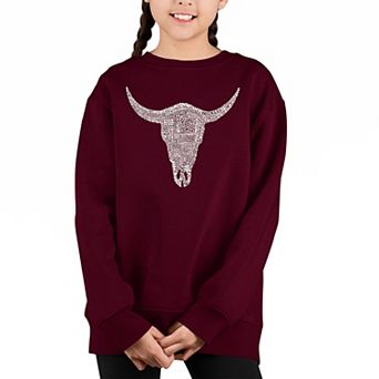 Country Music's All Time Hits - Girl's Word Art Crewneck Sweatshirt