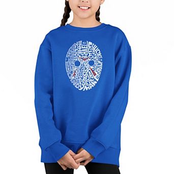 Slasher Movie Villians - Girl's Word Art Crewneck Sweatshirt