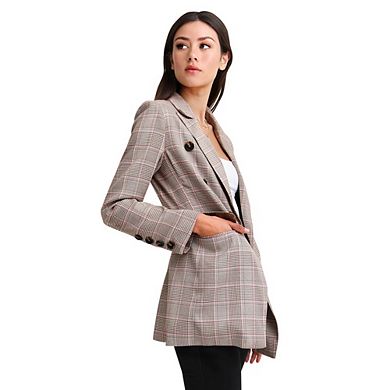 Too Cool For Work Plaid Blazer
