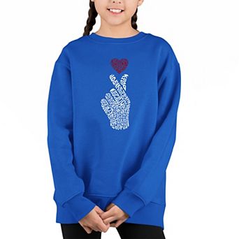 K-pop - Girl's Word Art Crewneck Sweatshirt
