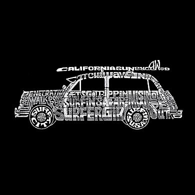 Woody - Classic Surf Songs - Girl's Word Art Crewneck Sweatshirt