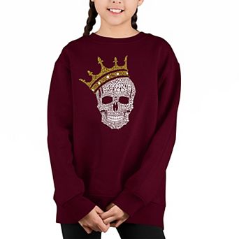 Brooklyn Crown - Girl's Word Art Crewneck Sweatshirt