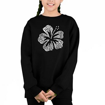 Mahalo - Girl's Word Art Crewneck Sweatshirt
