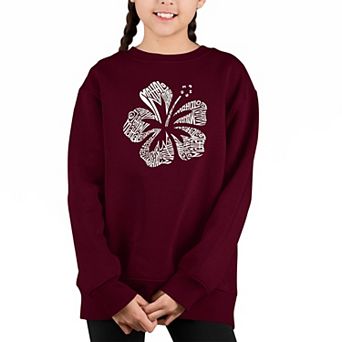 Mahalo - Girl's Word Art Crewneck Sweatshirt