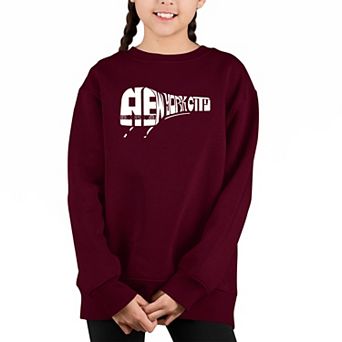 Ny Subway - Girl's Word Art Crewneck Sweatshirt