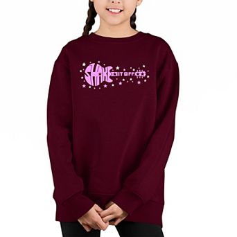 Shake It Off - Girl's Word Art Crewneck Sweatshirt