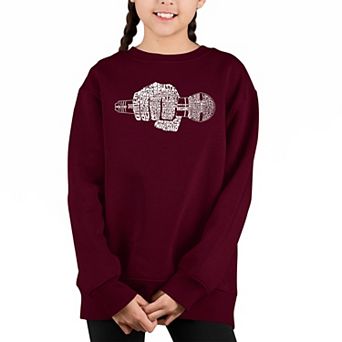90's Rappers - Girl's Word Art Crewneck Sweatshirt