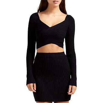 Forget Me Not Knit Crop