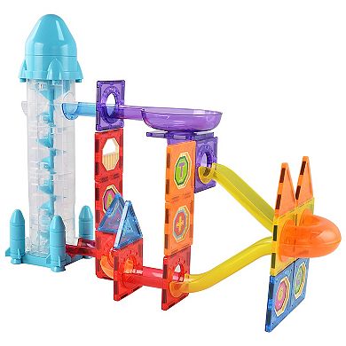 Zummy 102 Pieces Kids Magnetic Building Blocks Tile Set - Creative Educational Toy