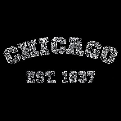 Chicago 1837 - Girl's Word Art Crewneck Sweatshirt
