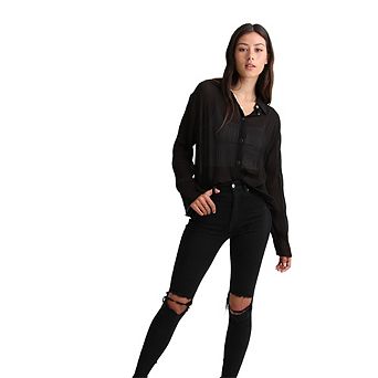 Yoko Shirred Chiffon Blouse