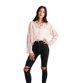 Yoko Shirred Chiffon Blouse