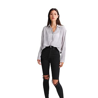 Yoko Shirred Chiffon Blouse