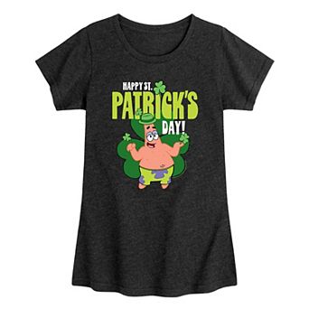 Girls 7-16 SpongeBob SquarePants St. Patrick's Day Graphic Tee