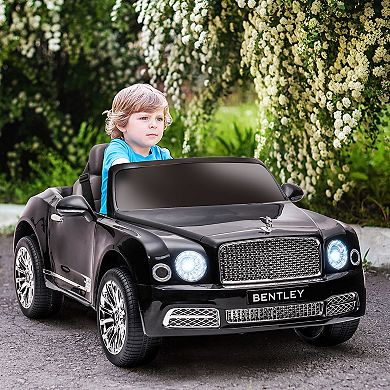 Bentley Ride-on Car, Electric Ride-on Toy W/ Remote Control Horn Mp3, Blue