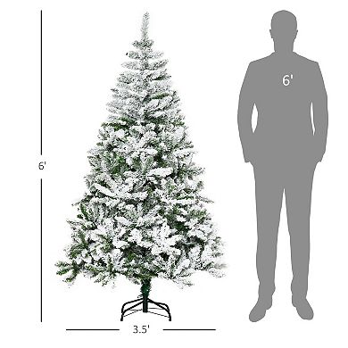 Artificial Christmas Tree 6' Indoor Realistic Holiday Decoration W/ Pine Shape