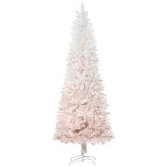 Artificial Christmas Tree 6' Indoor Realistic Holiday Decoration, 406 Tips, Pink