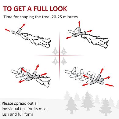 Artificial Christmas Tree 6' Indoor Realistic Holiday Decoration, 406 Tips, Pink