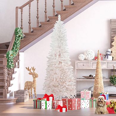 Artificial Christmas Tree 6' Indoor Realistic Holiday Decoration, 406 Tips, Pink