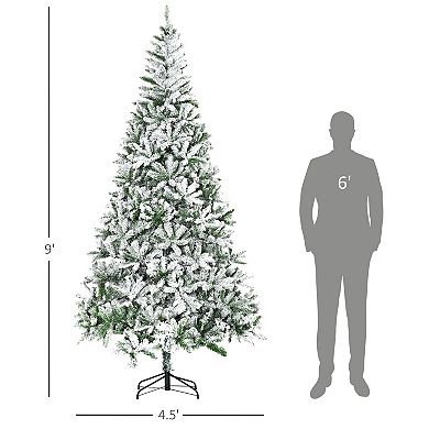 Artificial Christmas Tree 9' Indoor Realistic Holiday Decoration W/ Pine Shape