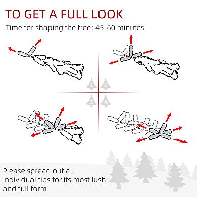 Artificial Christmas Tree 9' Indoor Realistic Holiday Decoration W/ Pine Shape