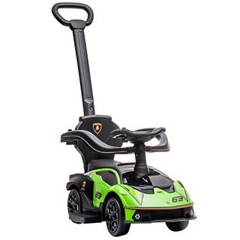 2 in 1 Ride On Push Car Essenza Scv12 Licensed Toddler Sliding Car Manual Orange