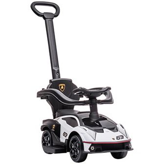 2 in 1 Ride On Push Car Essenza Scv12 Licensed Toddler Sliding Car Manual Orange