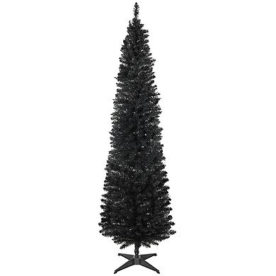 HOMCOM 8' Artificial Christmas Tree Holiday Home Décor, 618 Tips