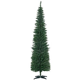 HOMCOM 7ft Artificial Christmas Tree Holiday Home Décor, 390 Tips