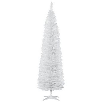 HOMCOM 7ft Artificial Christmas Tree Holiday Home Décor, 390 Tips