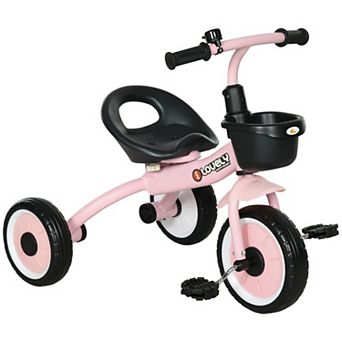 Qaba Tricycle For Kids Age 2-5, Toddler Bike For Girls And Boys, Pink