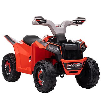 Kids Atv Quad Car, 6v Four-wheeler W/ Forward Backward, Red
